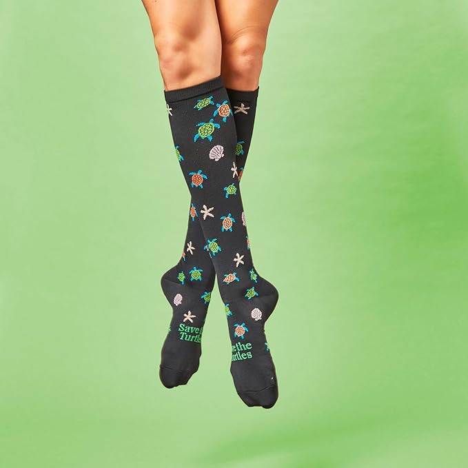 Nurse Mates Women's Calf Socks | 12-14 mmHg Compression | Superior Support & Comfort | 1 Pair