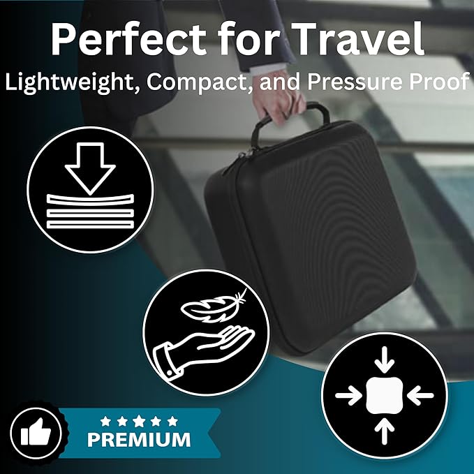 Protective Hard Case With Customizable Foam - Lightweight Hard Shell Case for Electronics, Cosmetic, Makeup & More - EVA Protection (7.5" x 6.5" x 3.75")