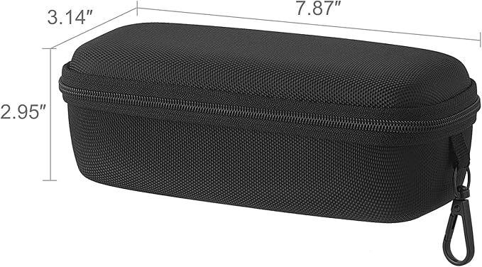 Mkono Travel Sunglasses Organizer Glasses Case Multiple Pairs with Adjustable Slots Eyeglasses Case Storage Box for Men (2 Slots, Black)
