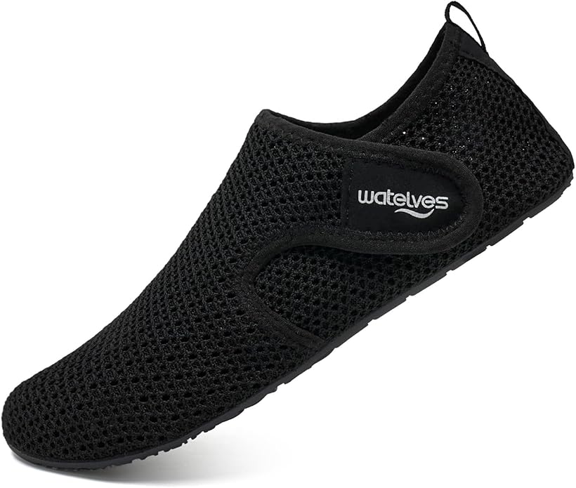 WateLves Water Shoes for Women Men Swim Beach Aqua Socks Quick Dry Barefoot House Slippers Travel Shoes with Adjustable Magic Tape for Pool Diving Boating Yoga Surf