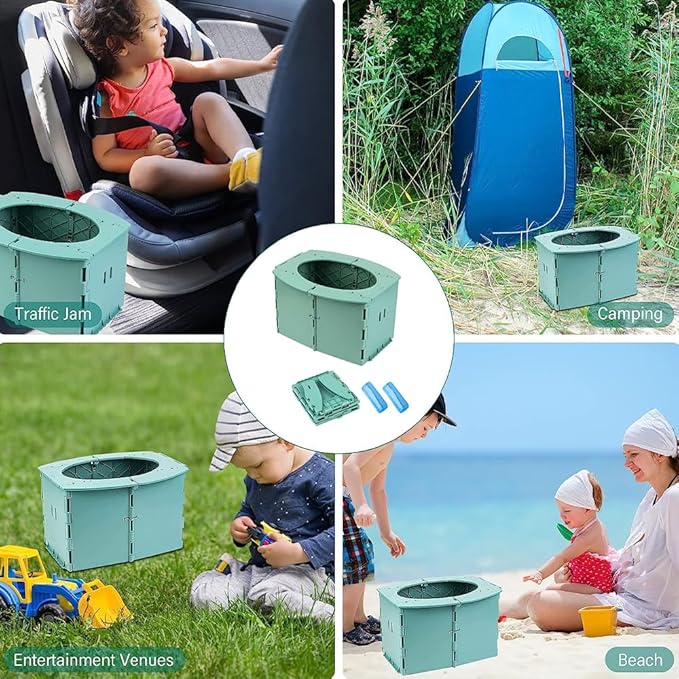 SunnySmile Travel Potty for Car,Travel Potty for Kids,Portable Potty for Toddler,Apply to Camping, Tourism, Outdoor, Indoor
