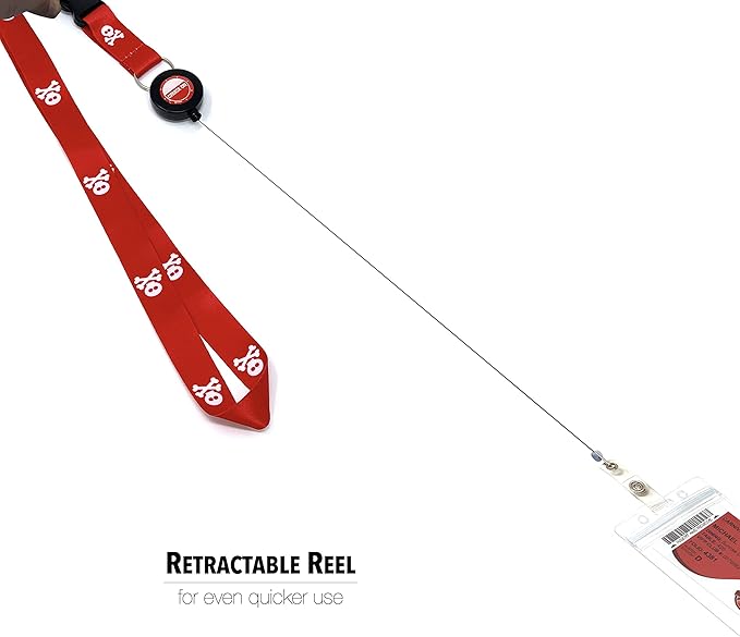 Cruise On Cruise Lanyard for Ship Cards – 2-Pack Retractable Badge & Waterproof Key Card Holder for Ship Cards – Cruise Essentials 2026-2027, Perfect for Travel & Vacation (Red Pirate)
