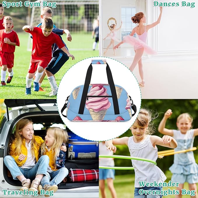 Pink Sweetener Kids-Duffel-Bags Gymnastics Dance Bag Carry-On Overnight Travel Gym Lightweight Dance Sports Bags For Girls Boys Kids,