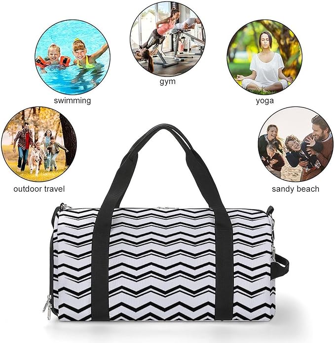Gym Bag for Men & Women with Shoe Compartment Duffle Bag for Travel Sports Weekender Fitness Overnight Large