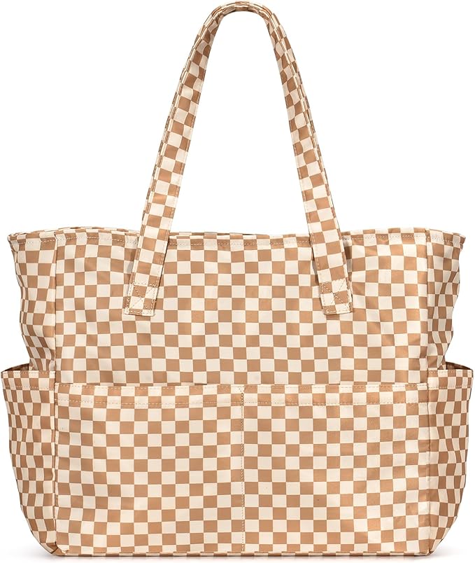 oscaurt Beach Bags for Women Large Waterproof Sandproof Beach Tote Swim Pool Bag with Zipper for Travel Vacation Essentials