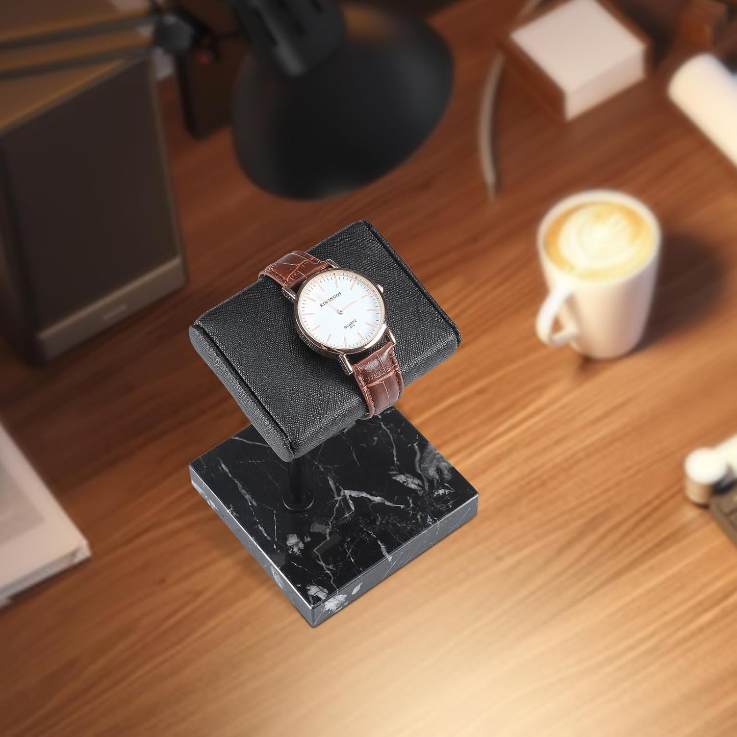 LYS&LYX Watch stand watch display stand watch holder watch Handcrafted watch holder (1black)