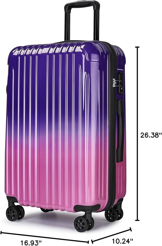 Carry on Luggage - Airline Approved Suitcases with Spinner Wheels, Built-In TSA Lock,Hard Shell Expandable Suitcases
