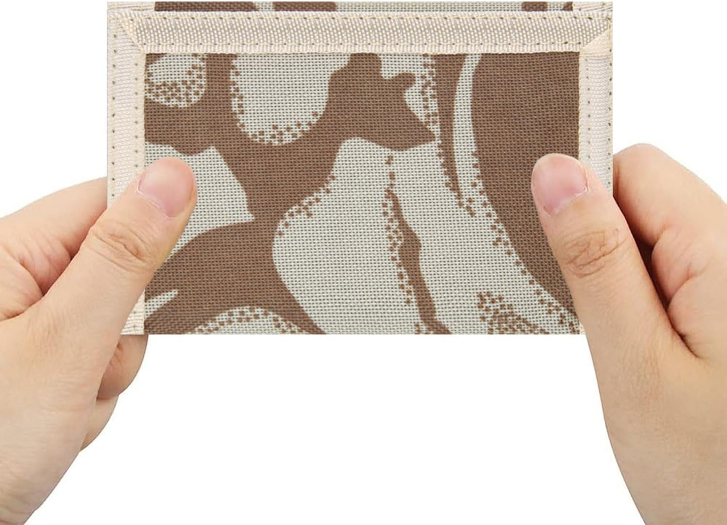 NEICY RFID Blocking Canvas Wallet for Men and Women - Camo Trifold Outdoor Sports Wallets with Magic Sticker for Teen Kids (Camo Desert)