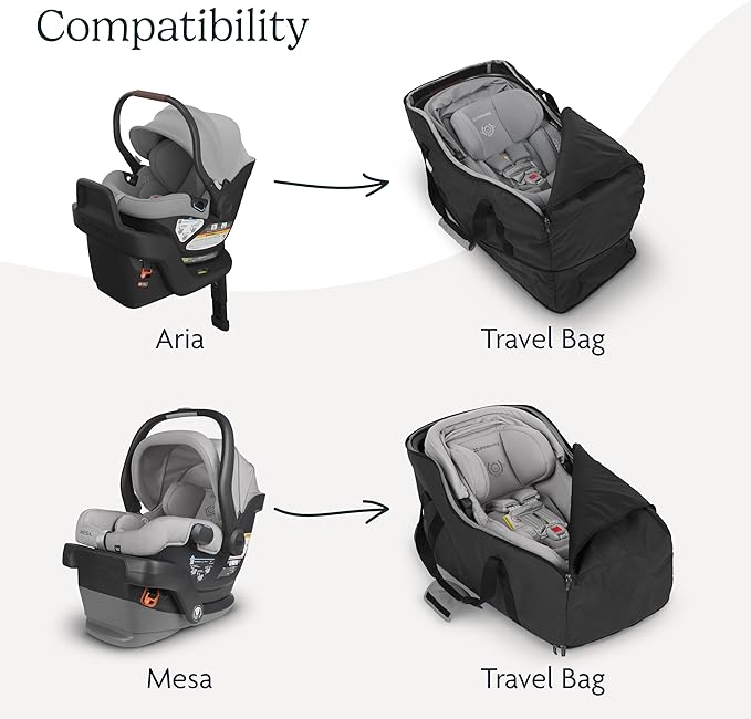 UPPAbaby Travel Bag for Aria and Mesa Infant Car Seats/Easy-Carry Handles + Durable Design/TravelSafe