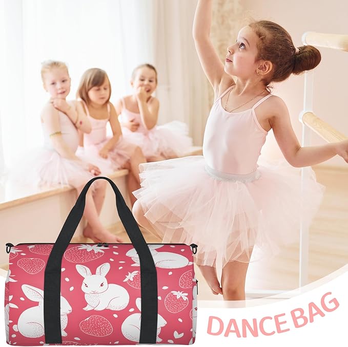 Cute Easter Rabbits Travel Duffle Bag for Women Men, Overnight Weekender Bag, Carry on Tote for Sport Gym