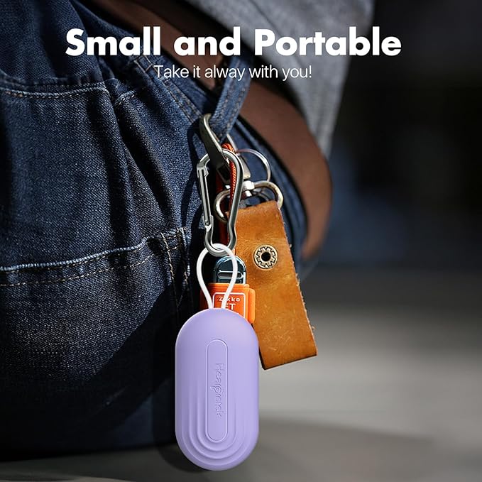 Hearprotek Earplug Cases, Portable Earplug Holder, Mini Storage Case Earbud Plug Organizer Ear Plug Case Durable Small Carrying Case for Travel, Business Trip (Purple)