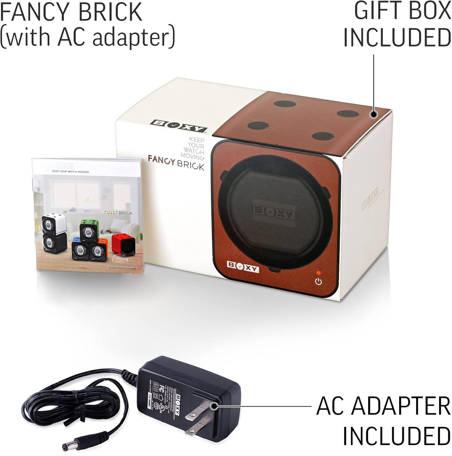 Watch Winder for Automatic Watch with Vertical Rotor Stop (with AC Adapter)