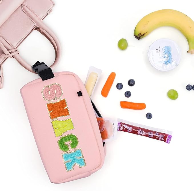 Freezable Lunch Bag,Freezable Snack Bag,Mini Cooler Bag for Travel/Work/School,Small Insulated Bag,Small Cooler Lunch Box with Ice Packs,Insulated Snack Bag,Freezable Snack Box with Handle Buckle