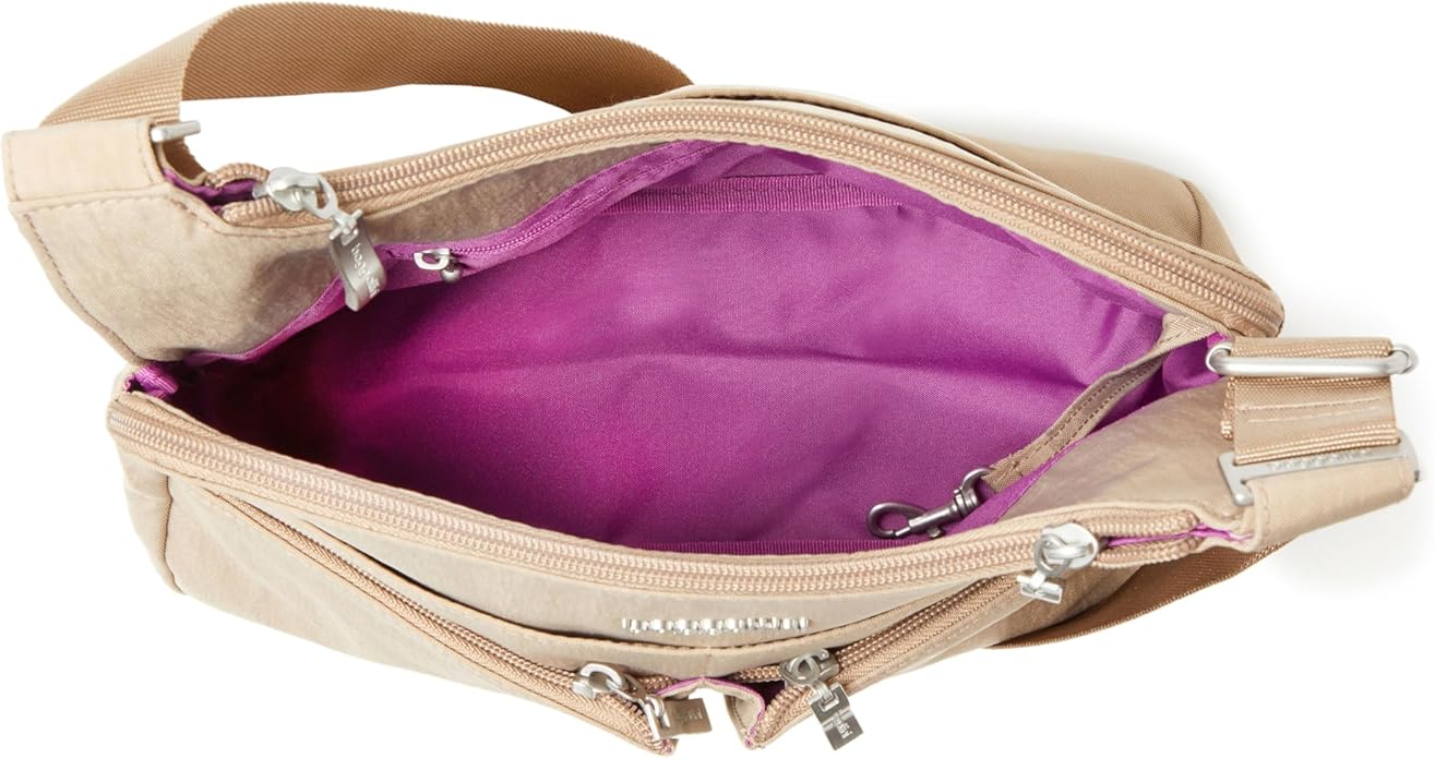 Baggallini Crossbody Travel Bag 11x8.5 Lightweight Water-resistant Nylon Handbag