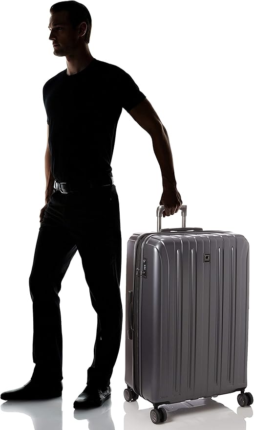DELSEY PARIS Titanium Hardside Expandable Luggage with Spinner Wheels Checked Luggage, Graphite, Checked-Large 29 Inch