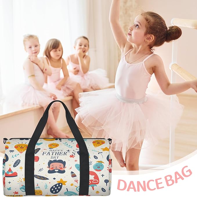 Happy Father's Day Travel Duffle Bag for Women Men, Overnight Weekender Bag, Carry on Tote for Sport Gym