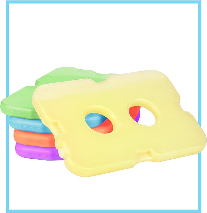 Healthy Packers Ice Pack for Lunch Box - Freezer Packs - Original Cool Pack (Set of 5) | Slim & Long-Lasting Ice Packs for Your Lunch or Cooler Bag (Combo)