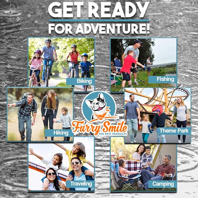 Disposable Rain Ponchos Kids - Emergency Kids Rain Poncho - 4 Pack Hooded Ponchos for Boys and Girls With Fun Designs