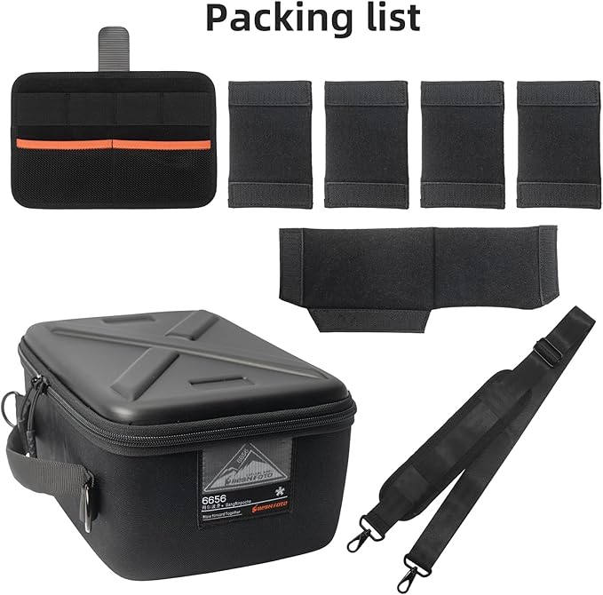 Besnfoto Camera Case Hardshell Camera Bag Small Compatible with Camera Sony Alpha 7 II III IV/7R V, Canon EOS RebelR100/R50 DSLR SLR Mirrorless Cameras and Lens