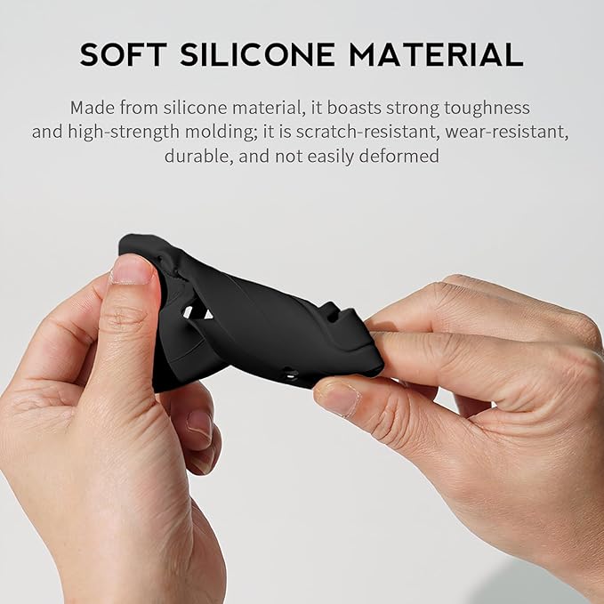 Pocket 3 Case, Cute Silicone Protective Case Compatible with DJI Osmo Pocket 3 Creator Combo, Lightweight Screen Protector Grip Cover Accessories for Xtra Muse - Cat Paw Black