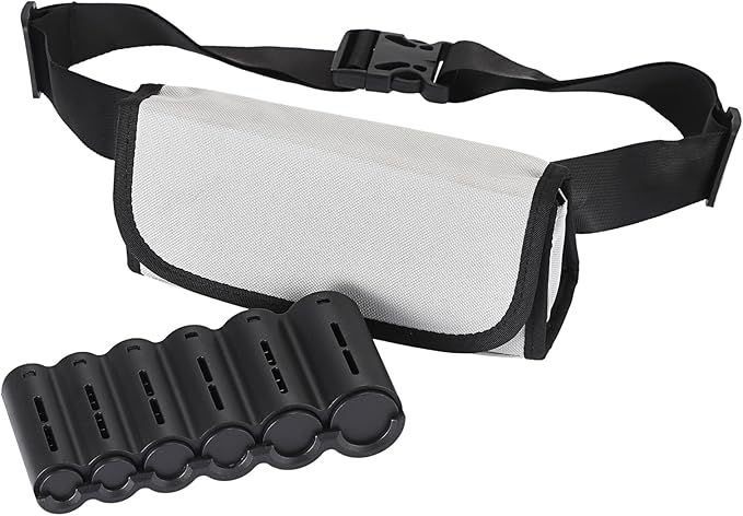 BSTKEY US Coin Holder Coin Dispenser, Fanny Pack with Banknote Waiters Purse Coin Sorter Coin Organizer, Coin Storage Bag with Belt for Waitress Server Collector Cashier Change (Gray)