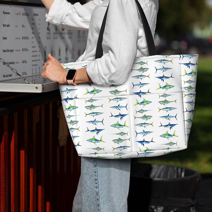 Large Beach Bag for Women Waterproof Foldable Travel Shoulder Tote Bag with Pocket for Weekender Pool Vacation