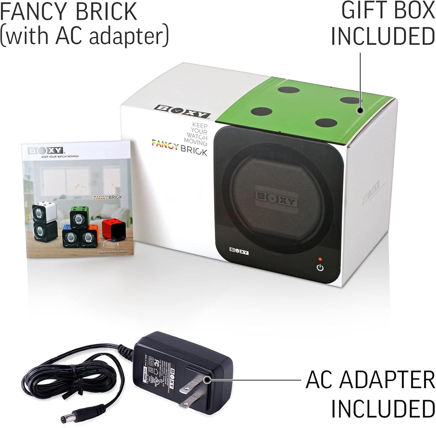 Watch Winder for Automatic Watch with Vertical Rotor Stop (with AC Adapter)