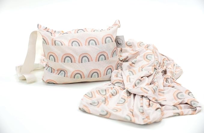 Beddy's Kids Travel Blanket for Airplane or Car, Packable with Portable Carrying Case Bag, Super Soft & Cozy Dual-Sided Lightweight Blanket, Perfect for Travelers, Road Trips and Camping