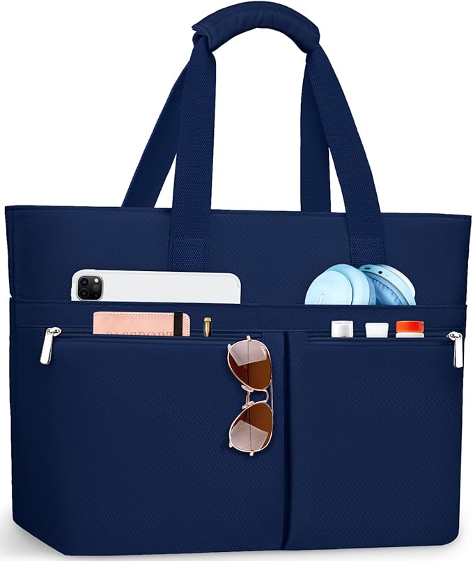 HUANLANG Large Beach Bags for Women Pool Bag with Zipper, Waterproof Sandproof Beach Tote Travel Bag with Wet Pocket | Waterproof, Large capacity, Dry/wet separation, Durable fabric, Cooling function, sandproof