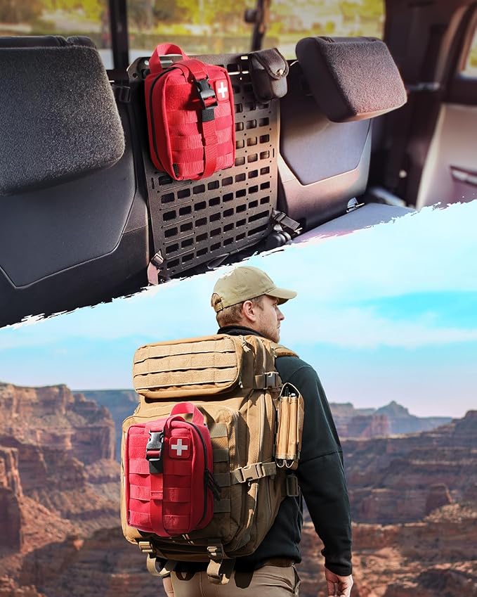 LIVANS 1000D First Aid Bag Empty Medical Ifak Pouch Molle EMT Pouches Rip-Away Tactical Military Trauma Emergency Medic Bag