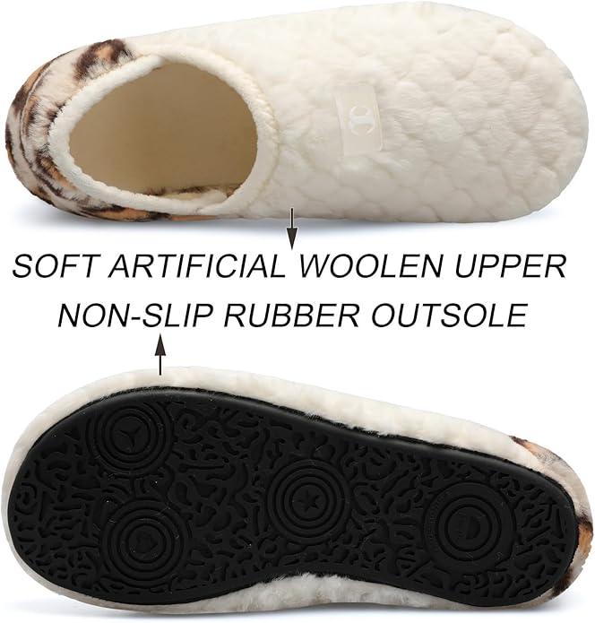 Scurtain Unisex Adults Rubber Sole Slippers