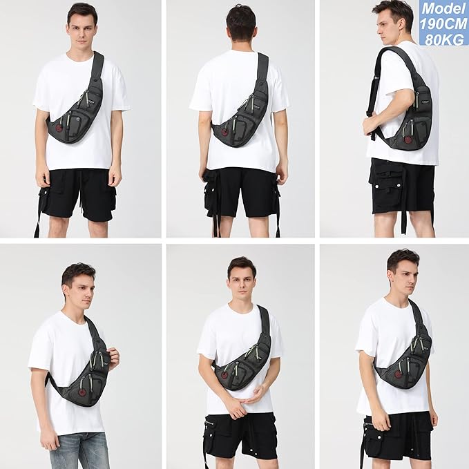 NICGID Sling Bag Chest Shoulder Backpack Crossbody Bags Casual Daypack for Men Women