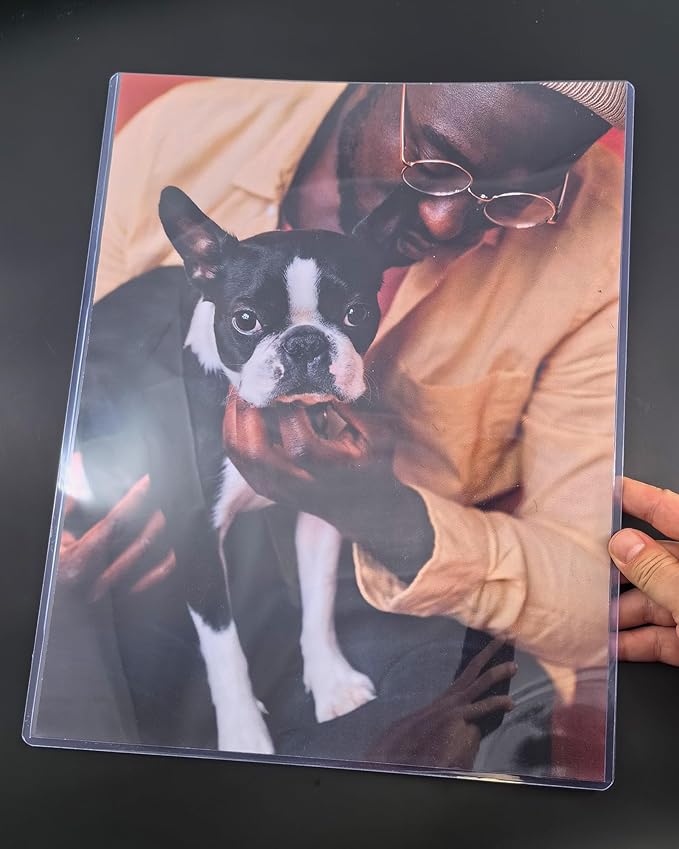 11x14 Toploader - Durable Clear PVC Sheet Protectors, Semi Rigid Plastic Sleeves as Frame Alternatives for Pictures, Photos, and Prints (10-Pack)