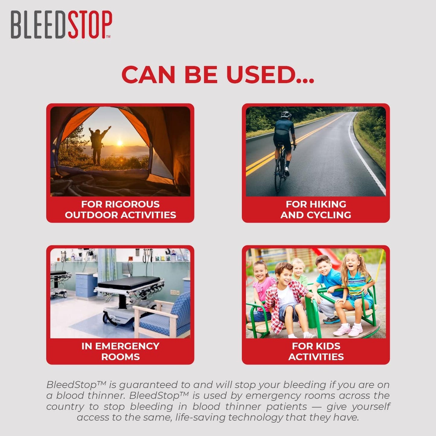 BleedStop First Aid Powder for Blood Clotting, Trauma Kit, Blood Thinner Patients, Camping Safety, and Survival Equipment for Moderate to Severe Bleeding Wounds or Nosebleeds 150 Gram