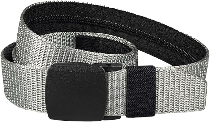 Money Waist Belt, Hidden Travel Pouch, Security Wallet with Blocking, Adjustable Strap for Documents Currency Tickets, Travel Gear, Anti Theft Belt for International Trips