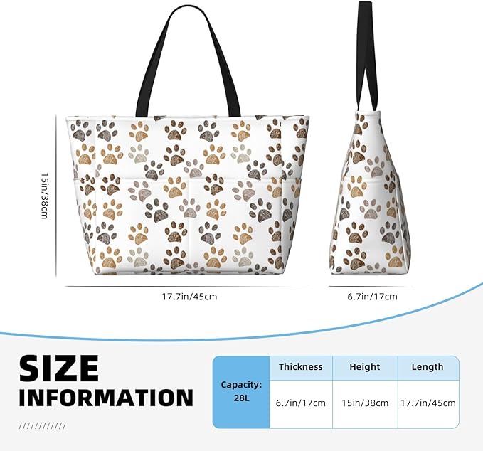 Beach Tote Bag for Women Beach Bag Waterproof and Sandproof Tote Bag with Wet Bag Large Travel Bag for Weekend Travel