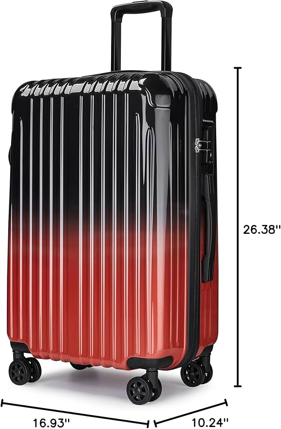 27 inch Luggage - Airline Approved Suitcases with Spinner Wheels, Built-In TSA Lock,Hard Shell Expandable Suitcases