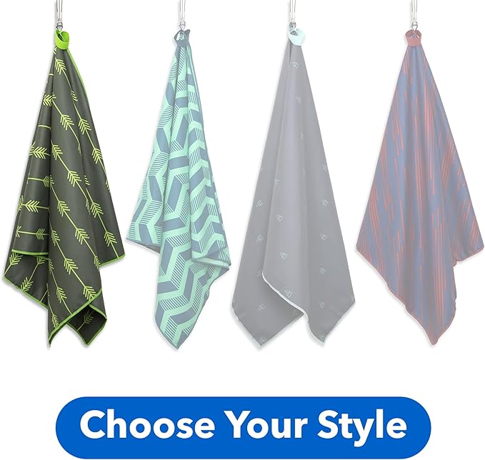 Acteon Large Microfiber Beach Towel, 64" x 30" Quick Dry Odor-Free Technology, Men & Women Fast Drying Absorbent Swim Towels for Swimmers, Sand, Pool, Travel, Hiking, Gym, Camping, Bath