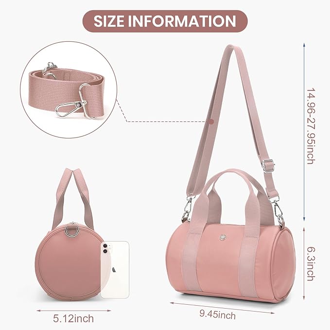 Mini Gym Bag Pink+Duffle Bag Pink