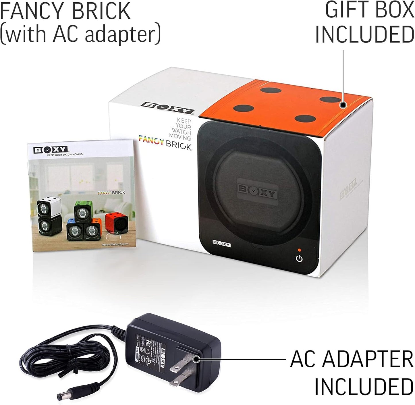 Watch Winder for Automatic Watch with Vertical Rotor Stop (with AC Adapter)