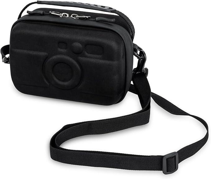 KIWIFOTOS Travel Camera Case EVA Hard Case for Fuji X100VI X100V X100F Sony RX1R III ZV-E10 A6700 A6600 A6100 Lumix S9 +S-R26 Lens with Mesh Pocket Camera Carrying Bag