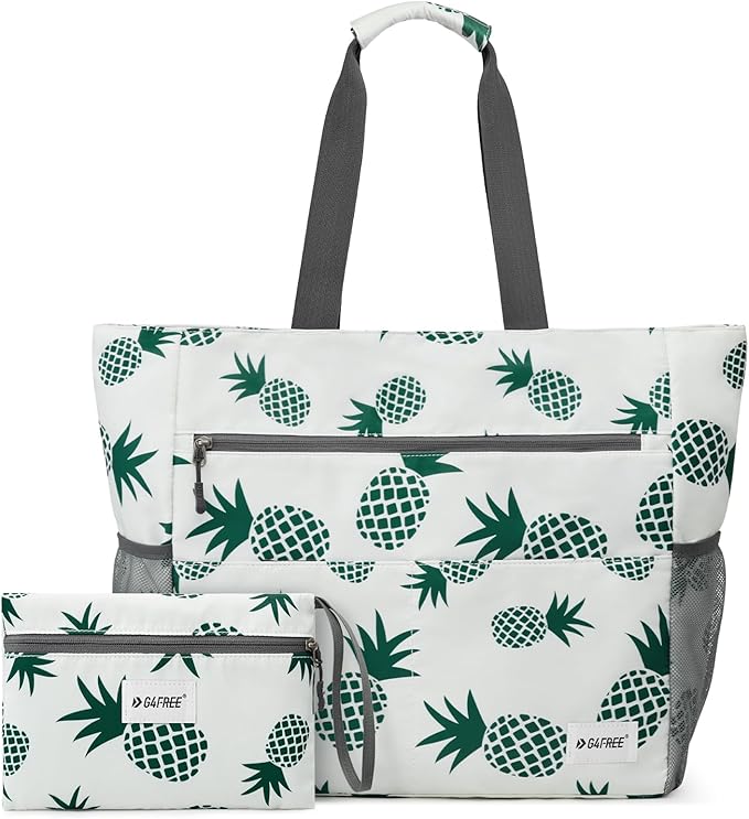 G4Free Beach Bag, Waterproof Sandproof Beach Tote Bag, Large Capacity Foldable for Women