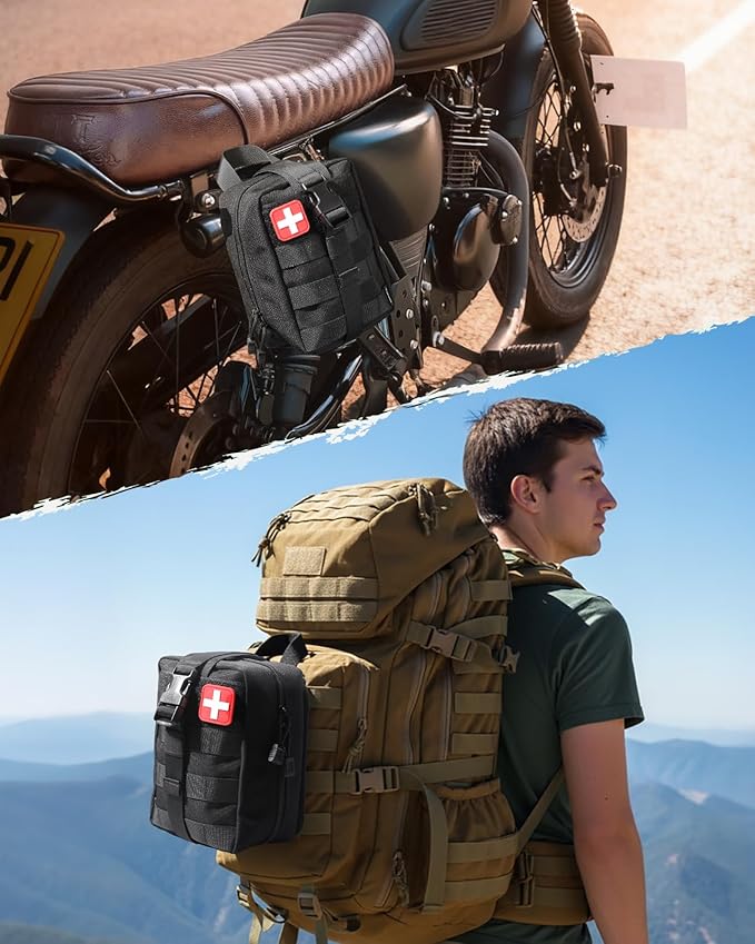 LIVANS 1000D First Aid Bag Empty Medical Ifak Pouch Molle EMT Pouches Rip-Away Tactical Military Trauma Emergency Medic Bag