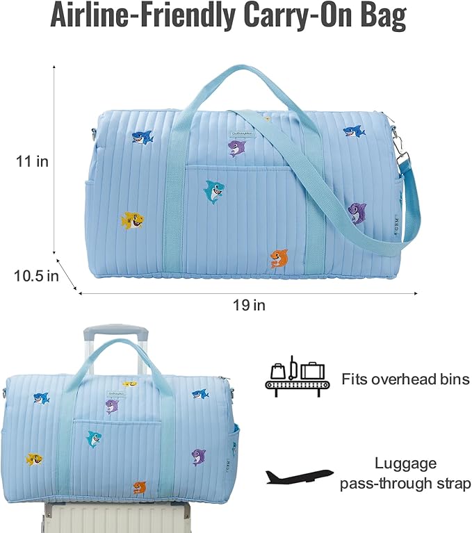 Women’s Travel Duffel Bag – Large Weekender & Overnight Travel Bag with Wet Pocket, Carry-On Friendly, Ideal as Hospital or Maternity Bag for Labor and Delivery