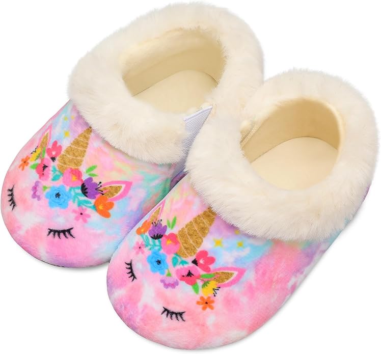 Centipede Demon Toddler Slippers for Boys Girls Slip on Kids Baby Toddlers House Shoes Lightweight Barefoot Furry Sock Shoes Indoor Outdoor Warm Walking Shoes
