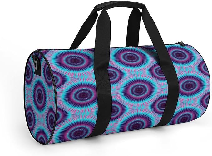 Travel Duffle Bag Color Tie Dye Carry On Weekender Bags Workout Lightweight Duffel Bags for Men and Women