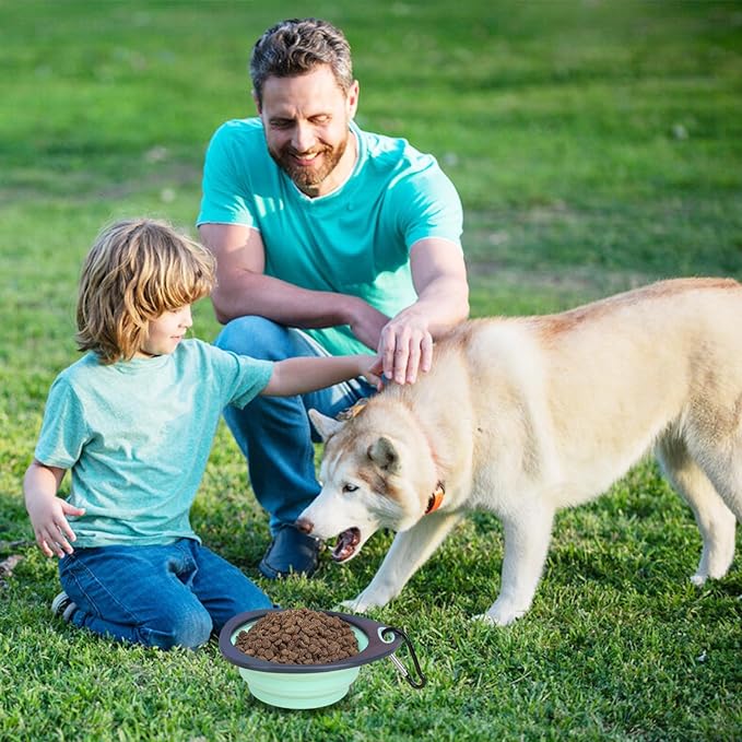 Collapsible Dog Bowls,Travel Dog Bowls Portable Bowl Small Collapsible Water Bowl for Pet Cats(2 Pack
