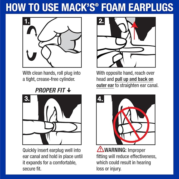Mack's Dreamweaver Contoured Sleep Mask - Comfortable, Adjustable, Dual Strap Eye Mask with Ultra Soft Foam Earplugs