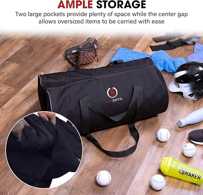 Bag – Convertible 2-in-1 Gym and Travel Bag with Dual Large Pockets, Adjustable Center Gap, Water Repellent Polyester, Perfect for Sports, Fitness, and Weekend Trips (Small Size)