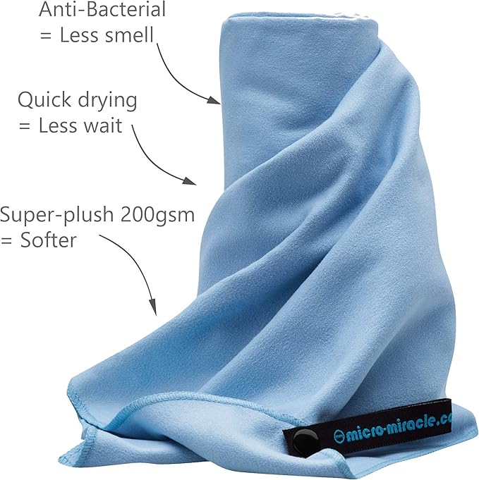 2-Pack Microfiber Towel - XXL Travel Quick Dry and Extra Soft Microfiber Towels, Lightweight and Compact for Gym, Swim Practice, Travel, Backpacking, Camping, RV, Beach, Camping